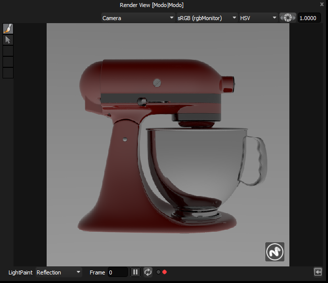 Figure 10: Modo render view working within HDR Light Studio