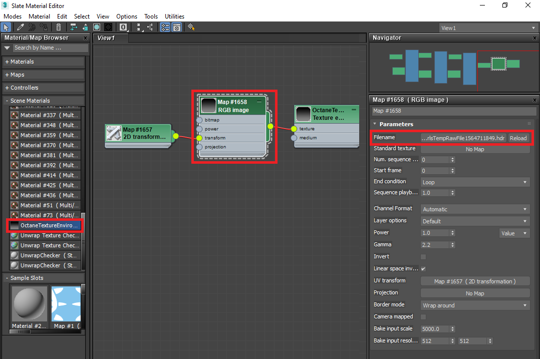 Figure 9: File path points to a HDR Light Studio temp proxy image