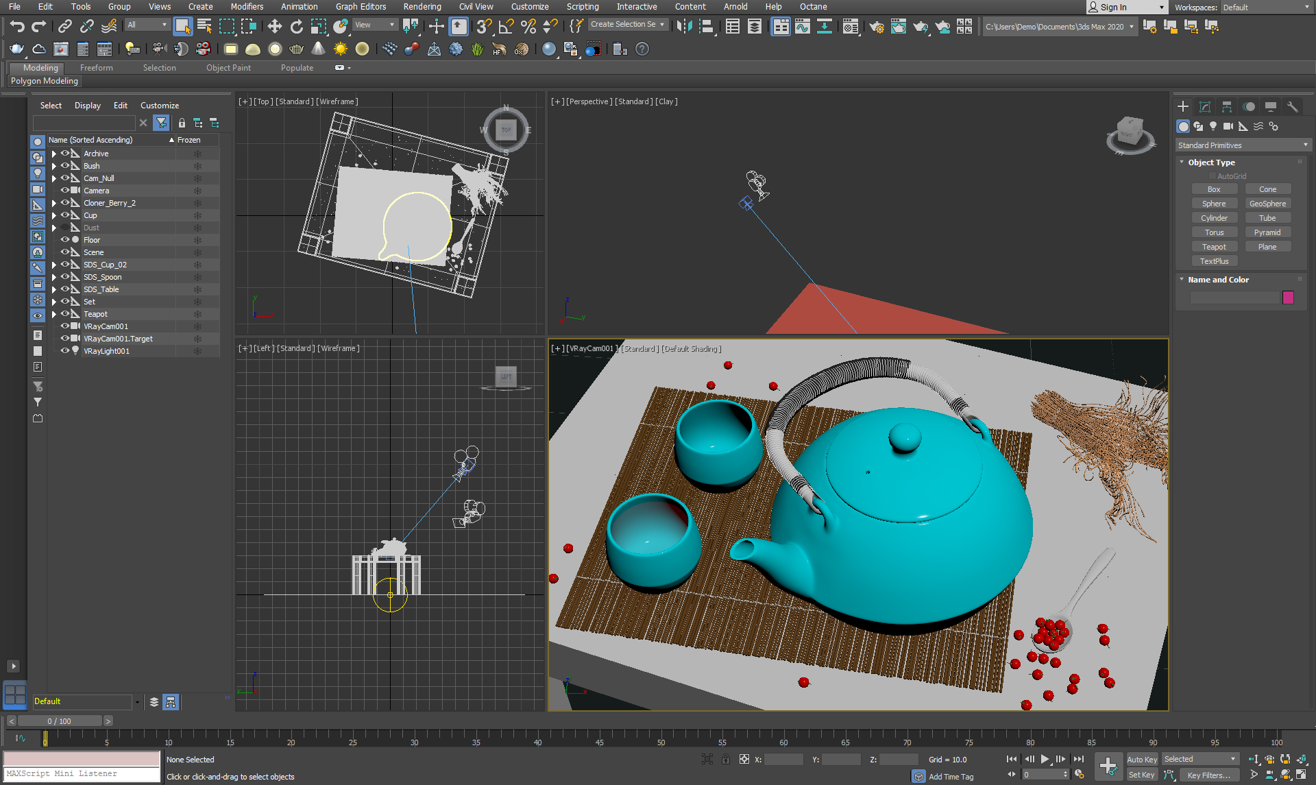 Figure 1: 3ds Max on startup after loading a project