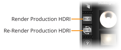 Figure 21: Production Render buttons