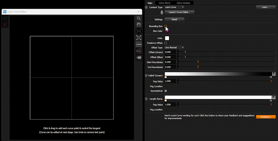 Turning Bounding Box on and off