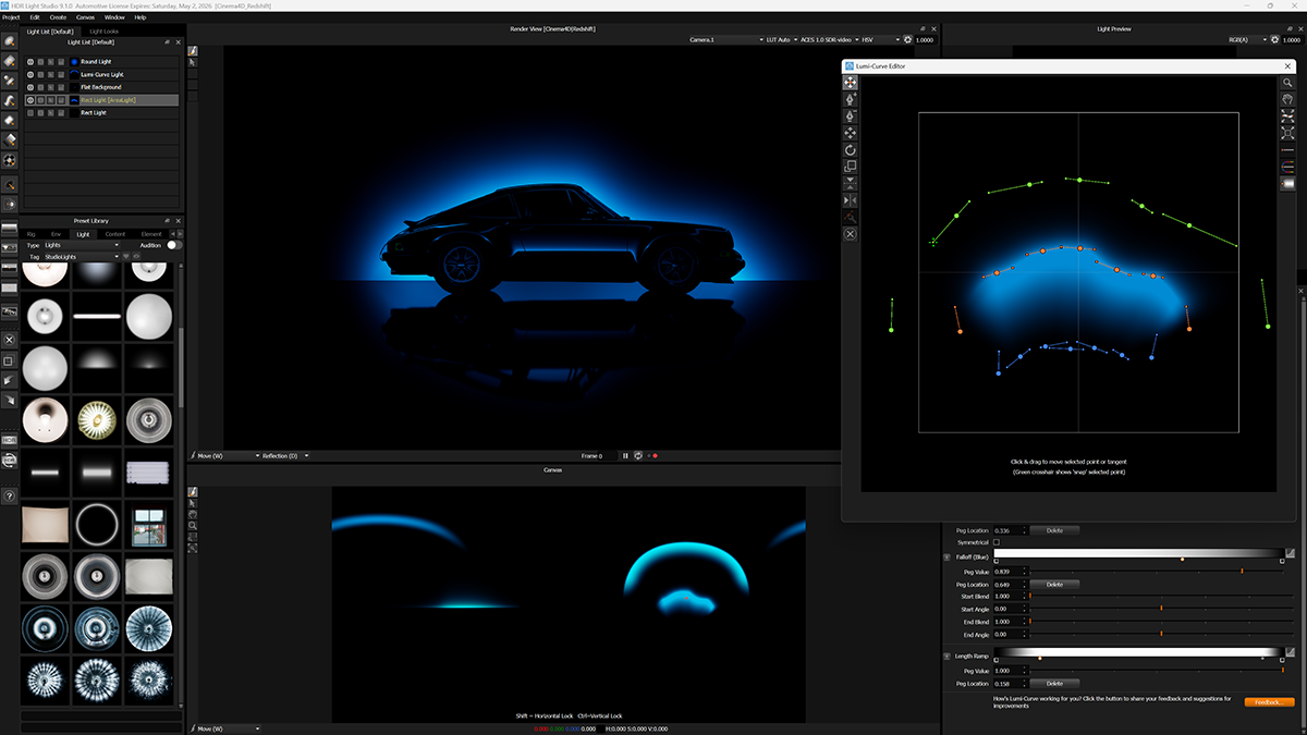 Lighting Design in HDR Light Studio