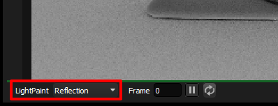 Figure 13: LightPaint mode set to Reflection