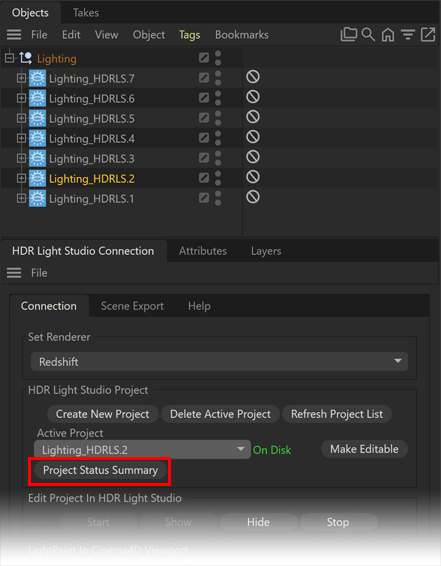 In the scene above you cannot easily see which lighting projects are final and on disk and which are in progress. In the scene above you cannot easily see which lighting projects are final and on disk and which are in progress.