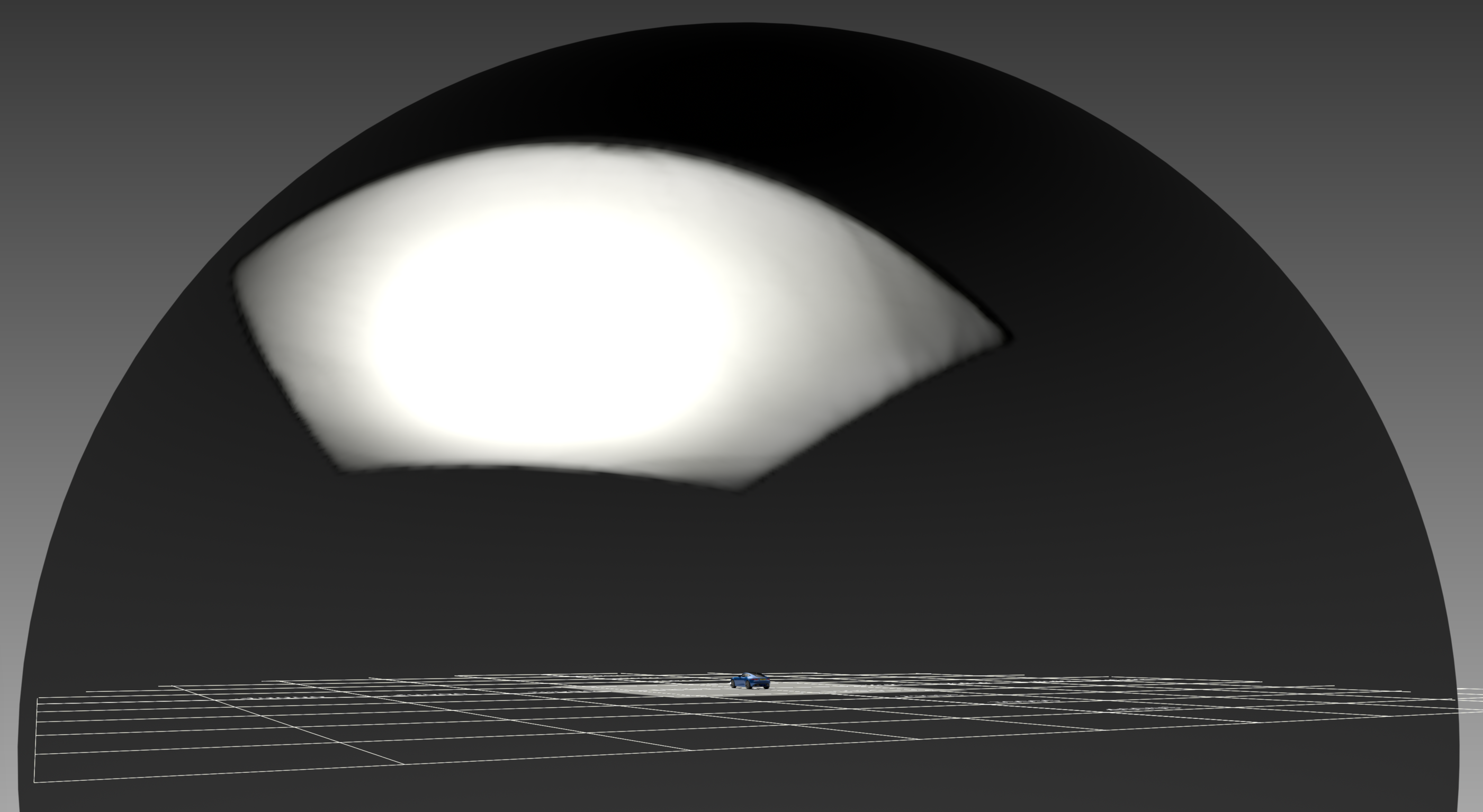 Soft box on HDRI Map lighting the scene Soft box on HDRI Map lighting the scene