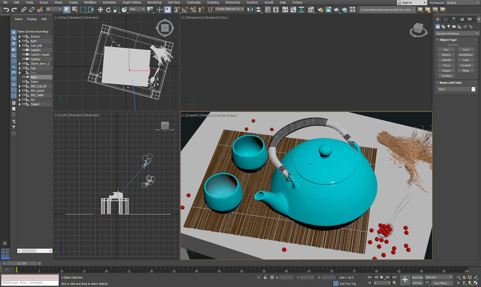 Figure 1: 3ds Max on startup after loading a project