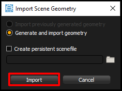 Figure 8: Importing the scene from Blender to HDR Light Studio render view