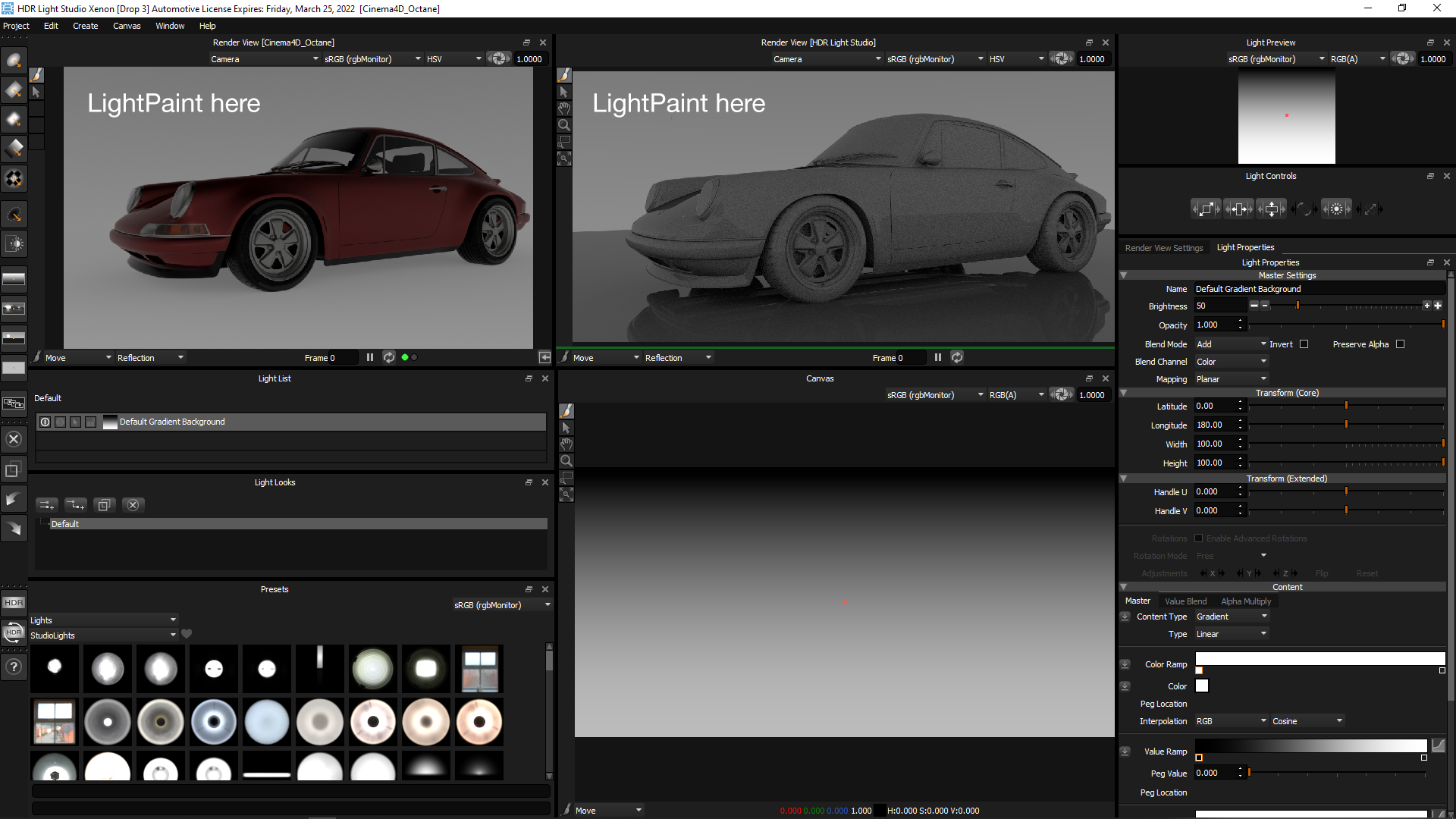 HDR Light Studio only (Cinema 4D is running and covered by HDR Light Studio)