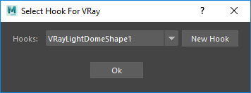 Figure 5: Selecting an existing hook before HDR Light Studio connection starts