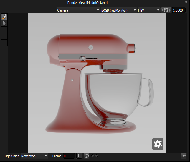 Figure 10: Octane render view working within HDR Light Studio 