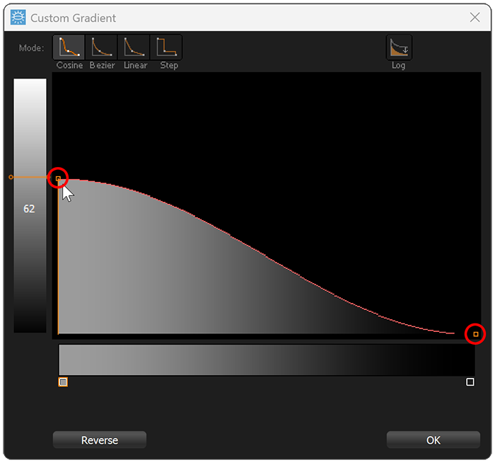 End points added to graph editor End points added to graph editor