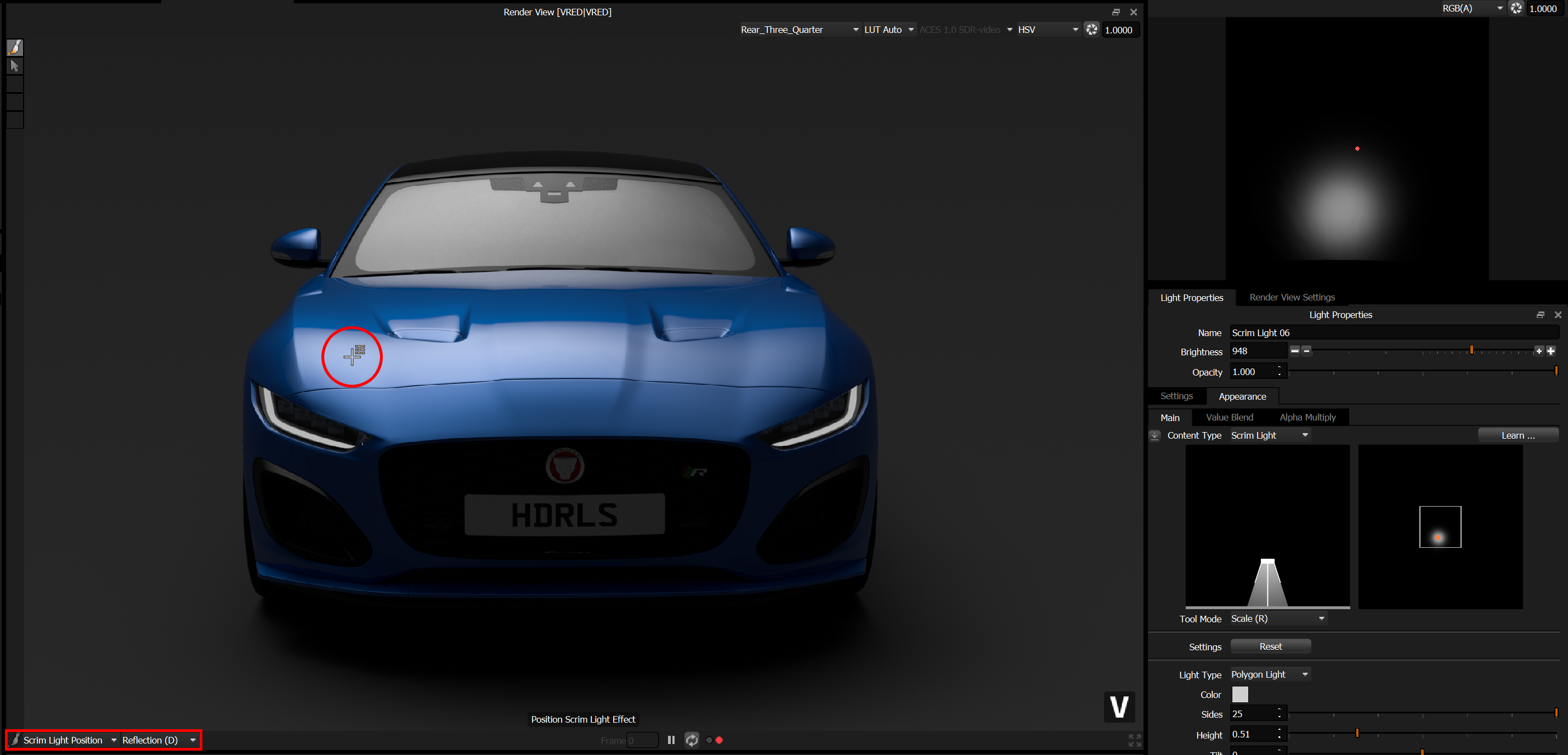 LightPaint Scrim Light Position LightPaint Scrim Light Position