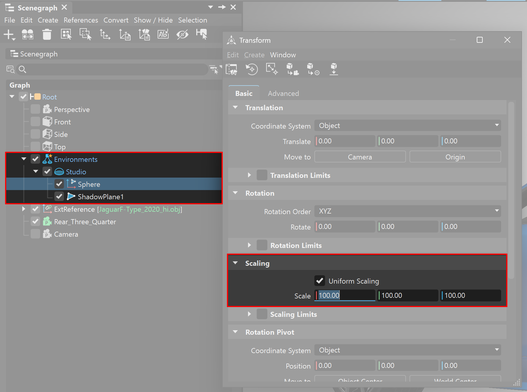 Scaling Sphere Geometry Scaling Sphere Geometry